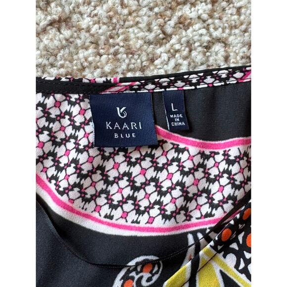 Kaari Blue Women's Dress, size Large, Colorful Paisley Design - Picture 3 of 9